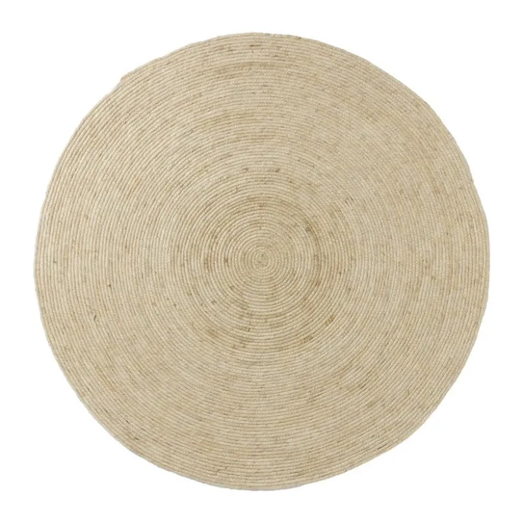 Xenos Vloerkleed riet - naturel - ø150 cm- Vloerkleden
