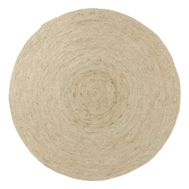 Xenos Vloerkleed riet - naturel - ø120 cm- Vloerkleden