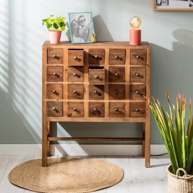 Xenos Vloerkleed riet - naturel - 87 cm- Vloerkleden