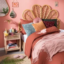 Xenos Vloerkleed riet - naturel - 87 cm- Vloerkleden