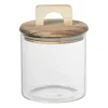 Xenos Voorraadpot Acacia mini - glas - ø8x12 cm- Voorraadpotten