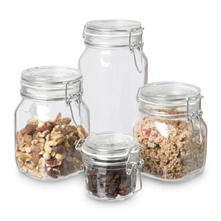 Xenos Voorraadpot Fido met klemdeksel - 200 ml- Voorraadpotten