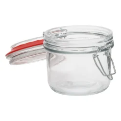 Xenos Voorraadpot klemdeksel - rond - 200 ml- Voorraadpotten