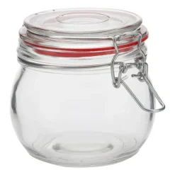 Xenos Voorraadpot klemdeksel - rond - 400 ml- Voorraadpotten