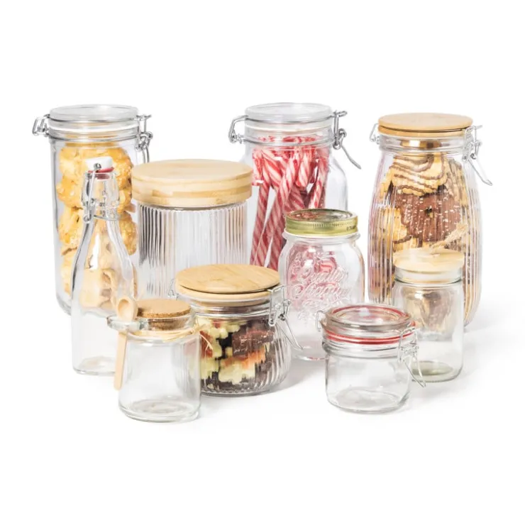 Xenos Voorraadpot met houten deksel - 250 ml- Voorraadpotten