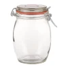 Xenos Voorraadpot met klemdeksel - rond - 1 liter- Voorraadpotten