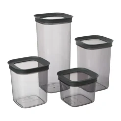 Xenos Voorraadpot Vinto - 870 ml - 12.5x11x11 cm- Voorraadpotten