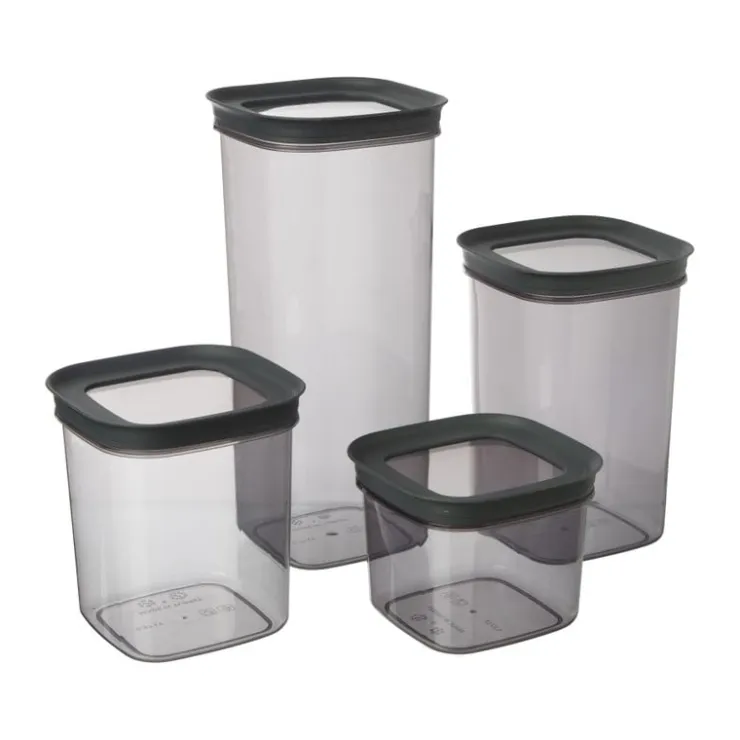 Xenos Voorraadpot Vinto - 870 ml - 12.5x11x11 cm- Voorraadpotten