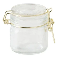 Xenos Voorraadpotje - goudkleurig - 100 ml- Voorraadpotten