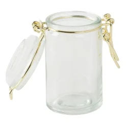 Xenos Voorraadpotje - goudkleurig - 70 ml- Voorraadpotten