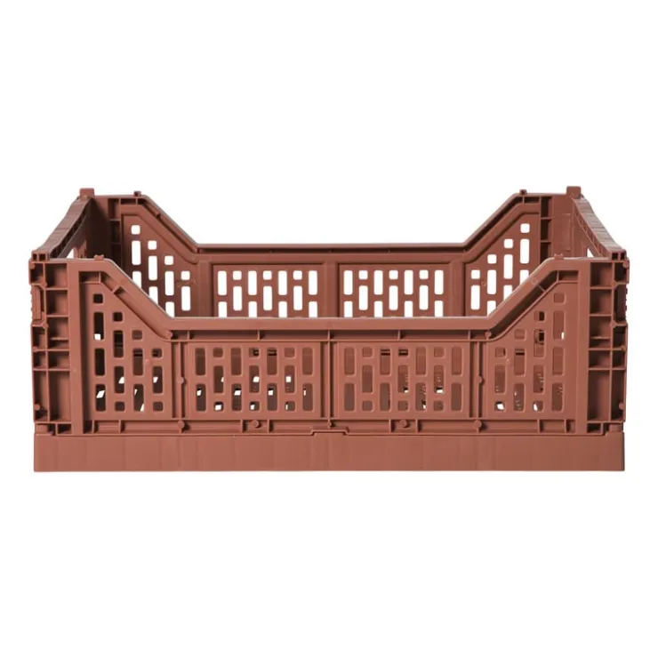 Xenos Vouwkrat groot - bruin - 14.5x40x30 cm- Kratjes