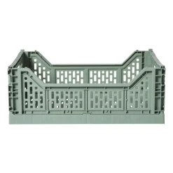Xenos Vouwkrat groot - groen - 14.5x40x30 cm- Kratjes