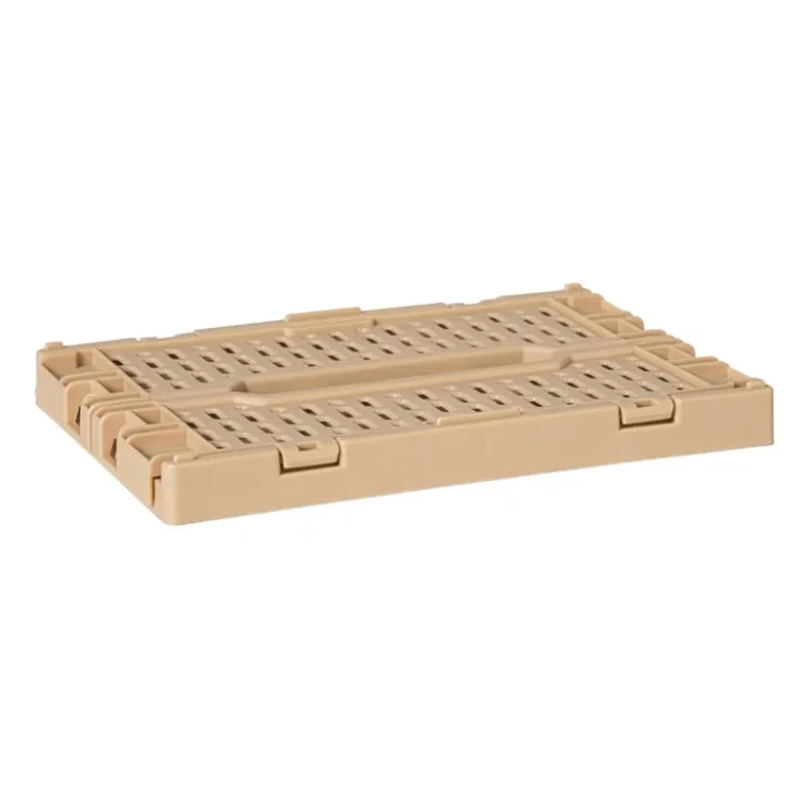 Xenos Vouwkrat klein - beige - 6x15x10 cm- Kratjes