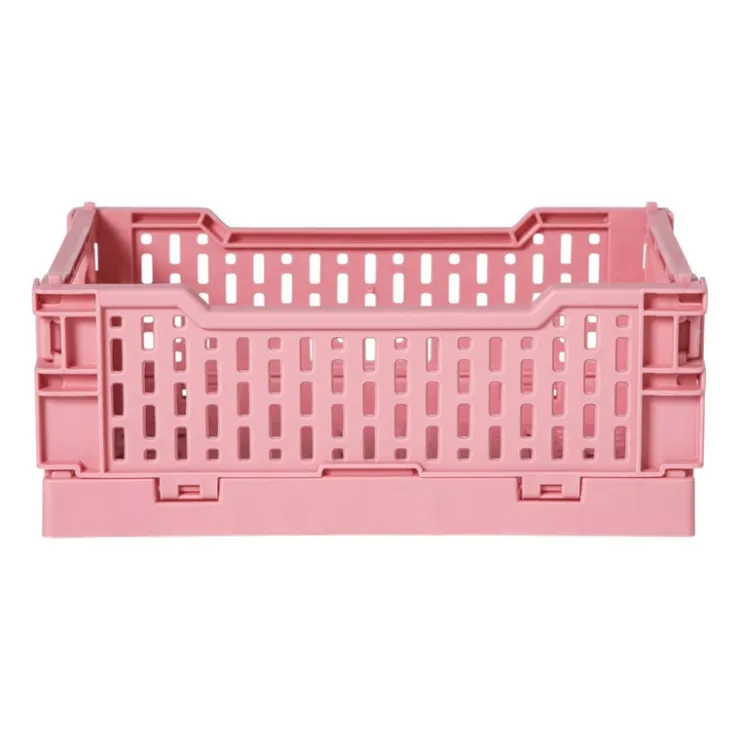 Xenos Vouwkrat klein - roze - 6x15x10 cm- Kratjes