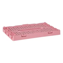 Xenos Vouwkrat klein - roze - 6x15x10 cm- Kratjes