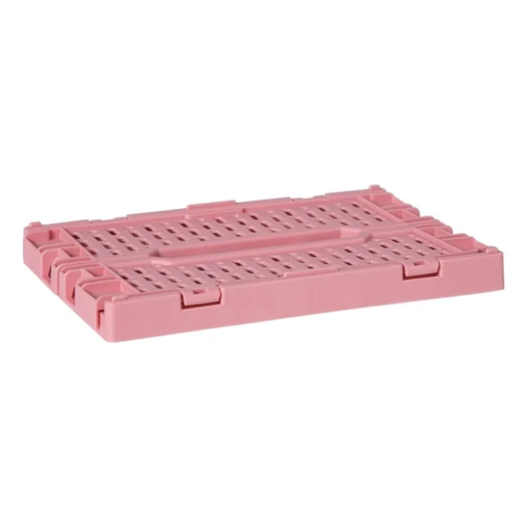 Xenos Vouwkrat klein - roze - 6x15x10 cm- Kratjes