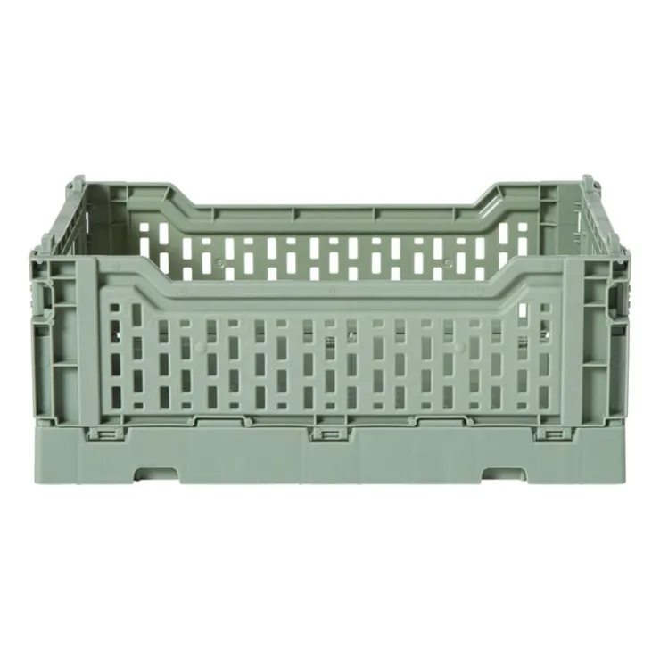 Xenos Vouwkrat middel - groen - 10.5x27x17 cm- Kratjes