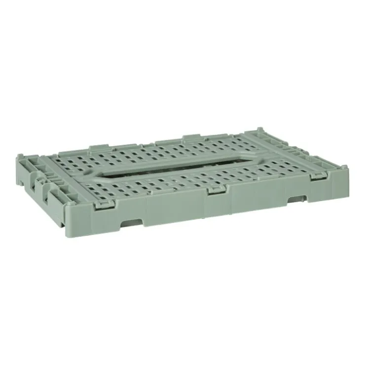 Xenos Vouwkrat middel - groen - 10.5x27x17 cm- Kratjes
