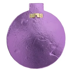 Xenos Wandhanger disco kerstbal - roze - ø31.5 cm- Kerstfiguren