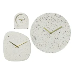 Xenos Wandklok Terrazzo - organisch - 22.5x20.5x4 cm- Klokken