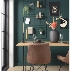 Xenos Wandrek - zwart - 120x70 cm- Wandrekken