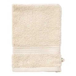 Xenos Washandje - beige - 16x21 cm- Badtextiel|Badkamer Accessoires