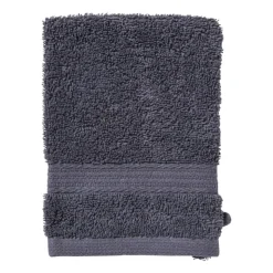 Xenos Washandje - grijs - 16x21 cm- Badtextiel|Badkamer Accessoires