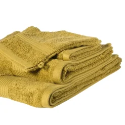 Xenos Washandje - olijfgroen - 16x21 cm- Badtextiel|Badkamer Accessoires