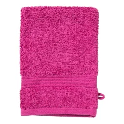 Xenos Washandje - roze - 16x21 cm- Badtextiel|Badkamer Accessoires