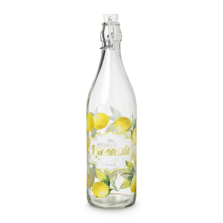 Xenos Waterfles lemons - 1 liter- Beugelflessen