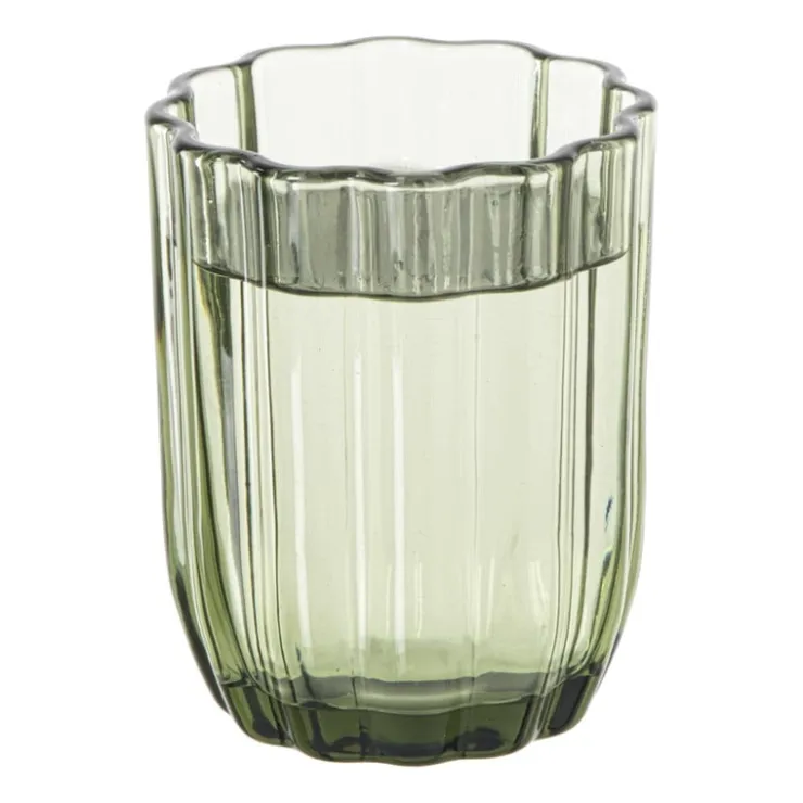 Xenos Waterglas clover - groen - 290 ml- Waterglazen