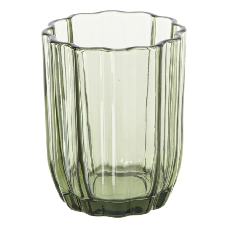 Xenos Waterglas clover - groen - 290 ml- Waterglazen