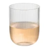 Xenos Waterglas ribbel - glas - 300 ml- Waterglazen
