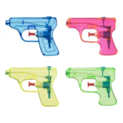 Xenos Waterpistool - set van 4 - 27x13.4x2.2 cm- Buitenspeelgoed|Strandaccessoires