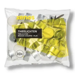 Xenos Waxinelichten - 8 branduren - set van 30- Kerstcadeaus|Waxinelichtjes