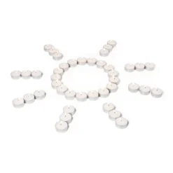 Xenos Waxinelichten - 8 branduren - set van 30- Kerstcadeaus|Waxinelichtjes