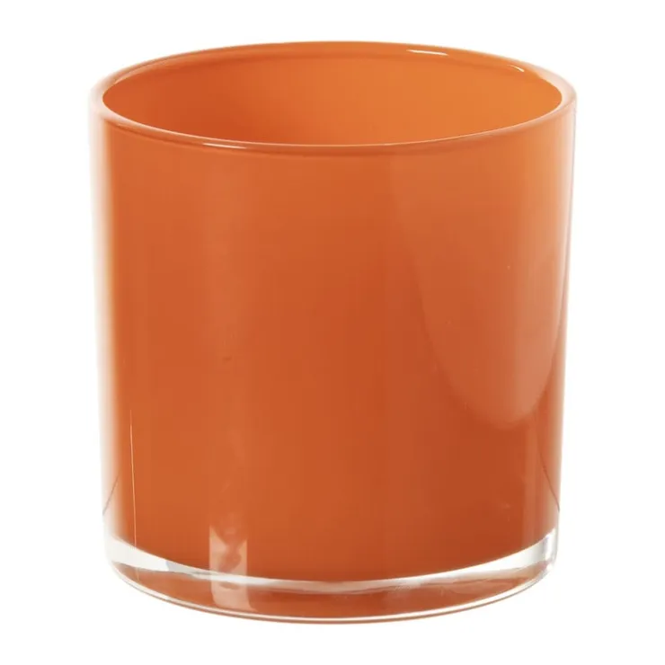 Xenos Waxinelichthouder - rood - ø10x10 cm- Waxinelichthouders