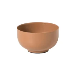 Xenos Waxinelichthouder laag - bruin - ø8x4.5 cm- Waxinelichthouders
