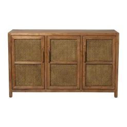 Xenos Webbing dressoir Bandung - bruin - 72x120x40 cm- Tv Meubels|Kast Met Deuren