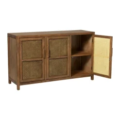 Xenos Webbing dressoir Bandung - bruin - 72x120x40 cm- Tv Meubels|Kast Met Deuren