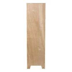 Xenos Webbing kast smal Bandung - naturel - 160.5x45x40.5 cm- Kast Met Deuren