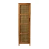 Xenos Webbing kast smal Bandung - bruin - 160.5x45x40.5 cm- Kast Met Deuren