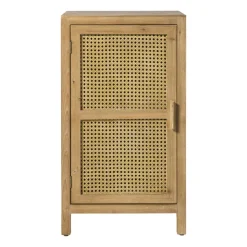 Xenos Webbing nachtkastje Bandung - naturel - 80.5x45x40.5 cm- Nachtkastjes