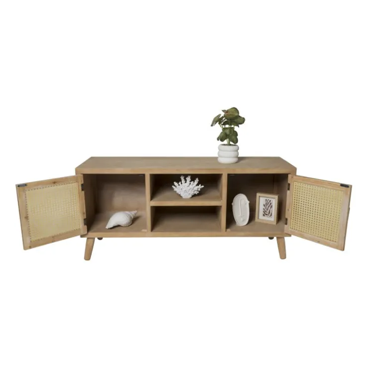 Xenos Webbing tv meubel Bandung - naturel - 54.5x120x38 cm- Tv Meubels|Dressoir