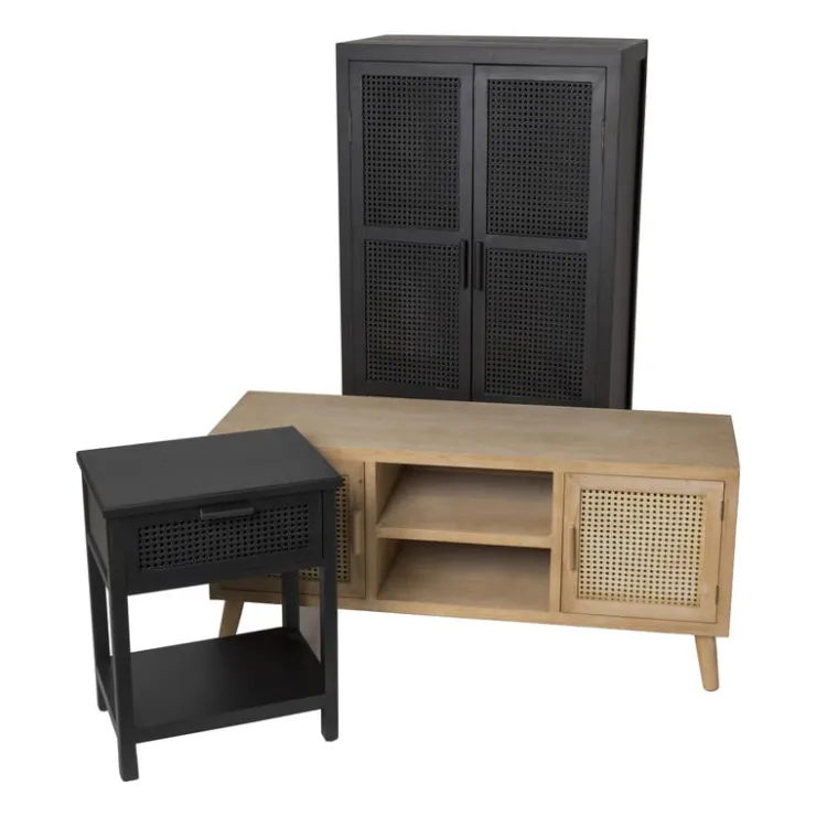 Xenos Webbing tv meubel Bandung - naturel - 54.5x120x38 cm- Tv Meubels|Dressoir