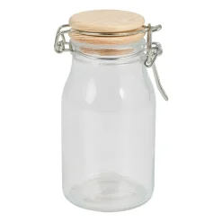 Xenos Weckpot met houten deksel - 170 ml- Voorraadpotten