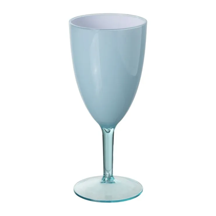 Xenos Wijnglas solid - blauw - ml- Buitenservies|Wijnglazen