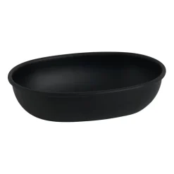 Xenos Zeepbakje metaal - zwart - 14 cm- Zeepbakjes