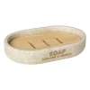 Xenos Zeepbakje sand - beige - 12.9x8.4x2.5 cm- Zeepbakjes|Badkamer Accessoires