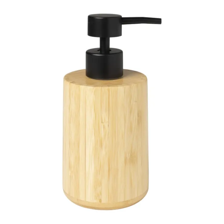 Xenos Zeeppompje bamboe - ø8x16.7 cm- Zeeppompjes|Badkamer Accessoires